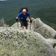 Reaching the top of Hunt Trail, Mt Katahdin, Baxter park, VT